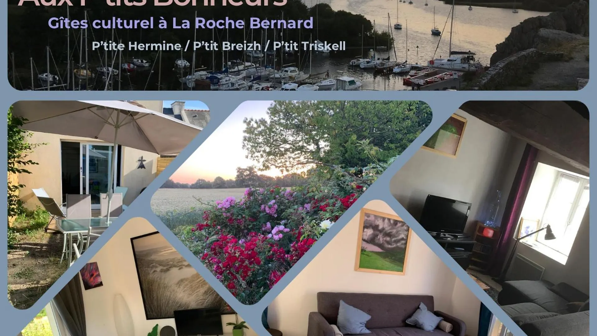 Aux Petits Bonheurs, Gites Culturel A La Roche Bernard Ferel